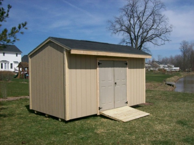 ALSO CALLED A SALT BOX SHED